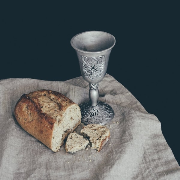 Bread and wine for communion