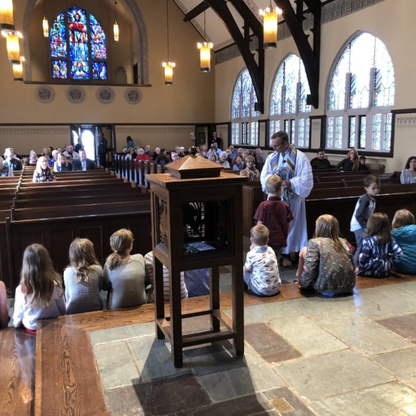 First Congo kids in church