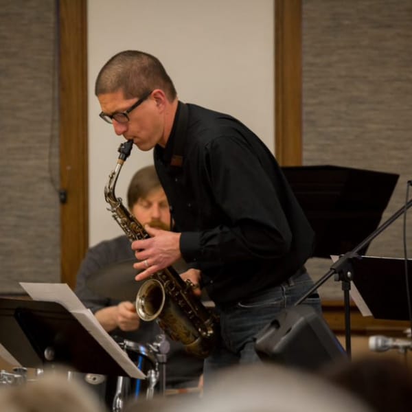 First Congo Marty playing his saxophone