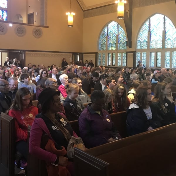 First Congo members in church