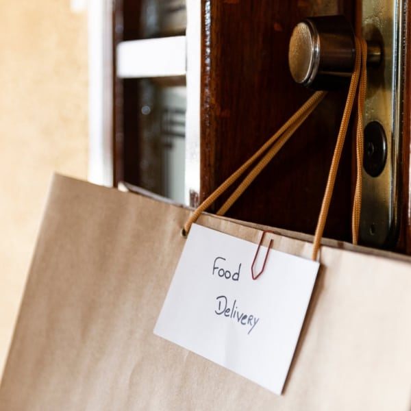 A grocery delivery bag