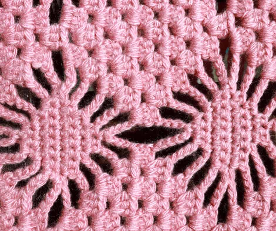 A pink handmade shawl