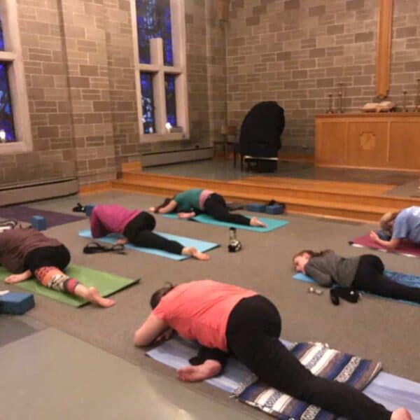 Faith and Flow Yoga in the church