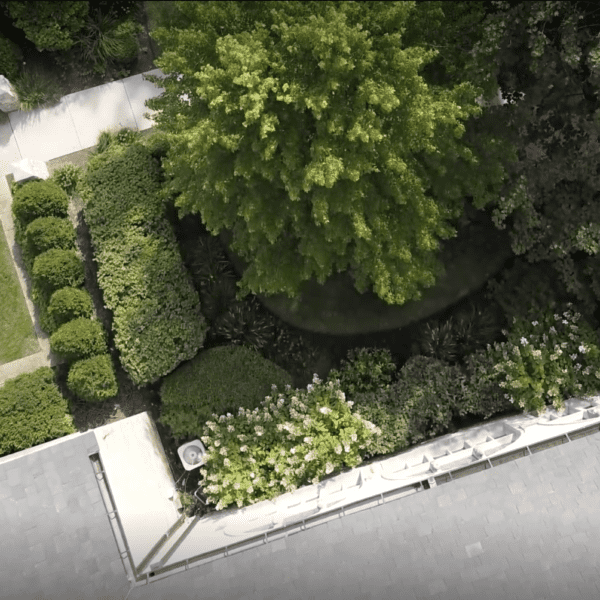 Memorial garden aerial