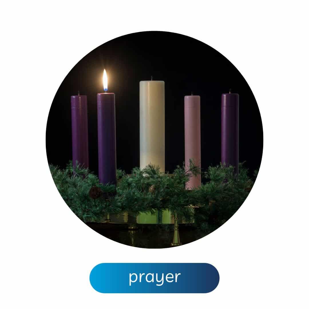 Advent candle circle 1